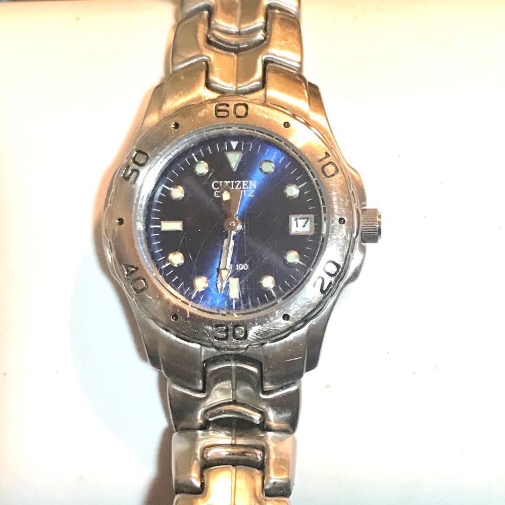 Vintage Citizen Watch 7.5” metal band